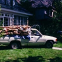 USA ID Boise 1112North7th 1997SEPT SidingRemoval 005  How's about eight trips to the recyclers with the ute loaded like this. : 1112 North 7th, 1997, Americas, Boise, Exterior, Fitzy's Poverty Palaces, Idaho, North America, Repairs, September, Siding, USA